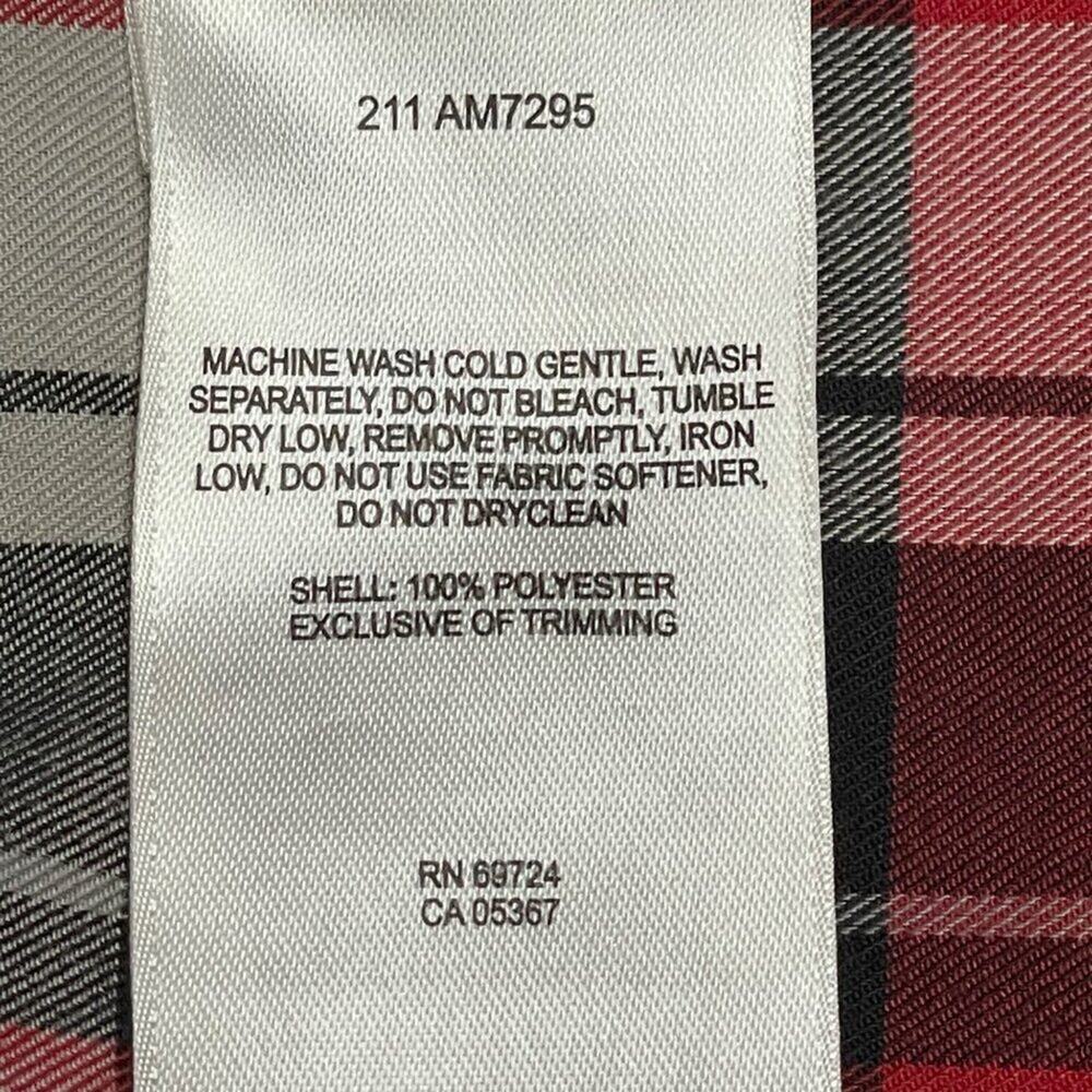 Columbia Omni-Wick Red Plaid Long Sleeve Shirt Men’s Size XL - Picture 9 of 12
